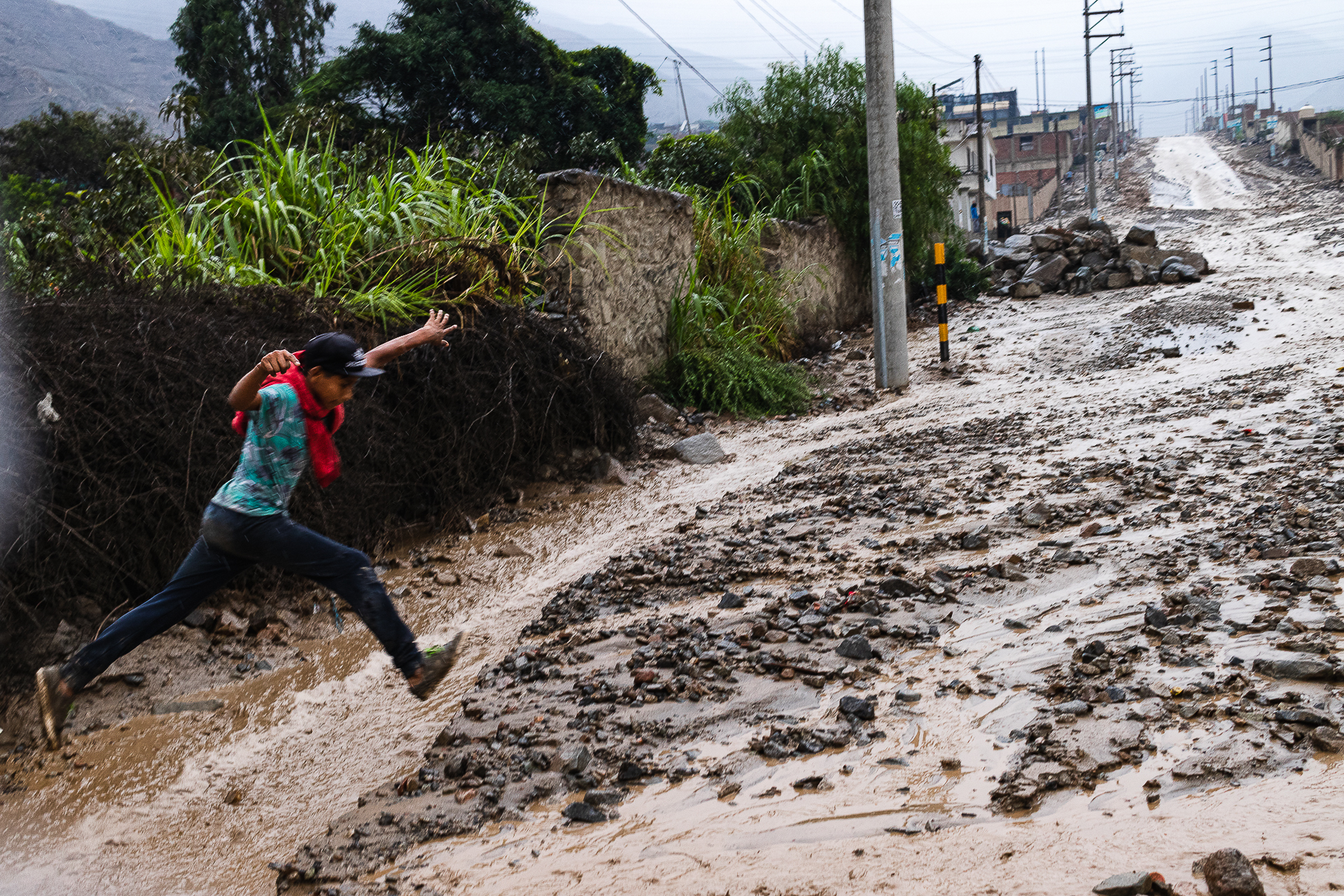 Caída de huaico, Lurigancho-Chosica. 2023.